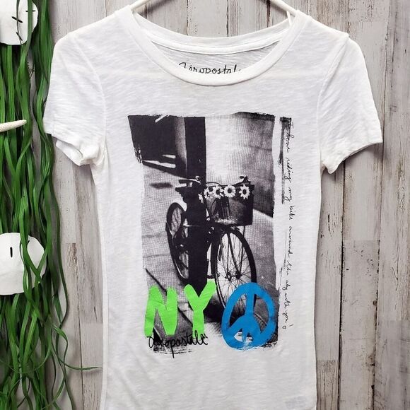 Aeropostale Graphic Short Sleeve Tee Shirt White Small - Picture 6 of 6